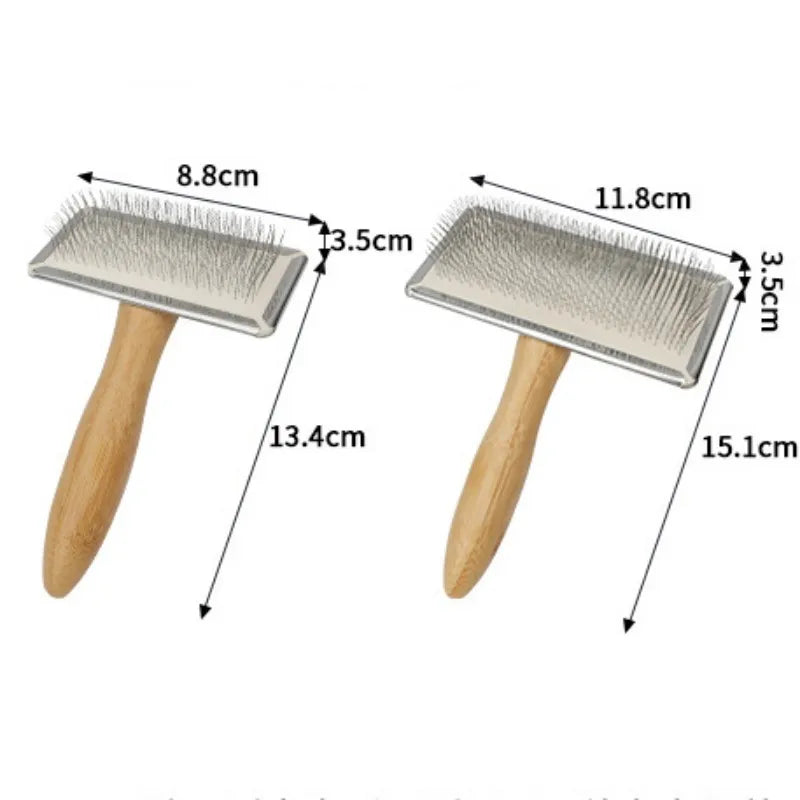 Brosse en bois pour chien et chat - Démêlage et massage - Pet & Cie