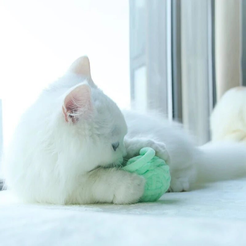 Jouet stimulant chat - Balle légÚre et douce pour chat