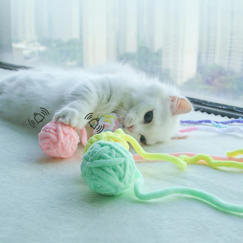 Jouet stimulant chat - Balle légÚre et douce pour chat