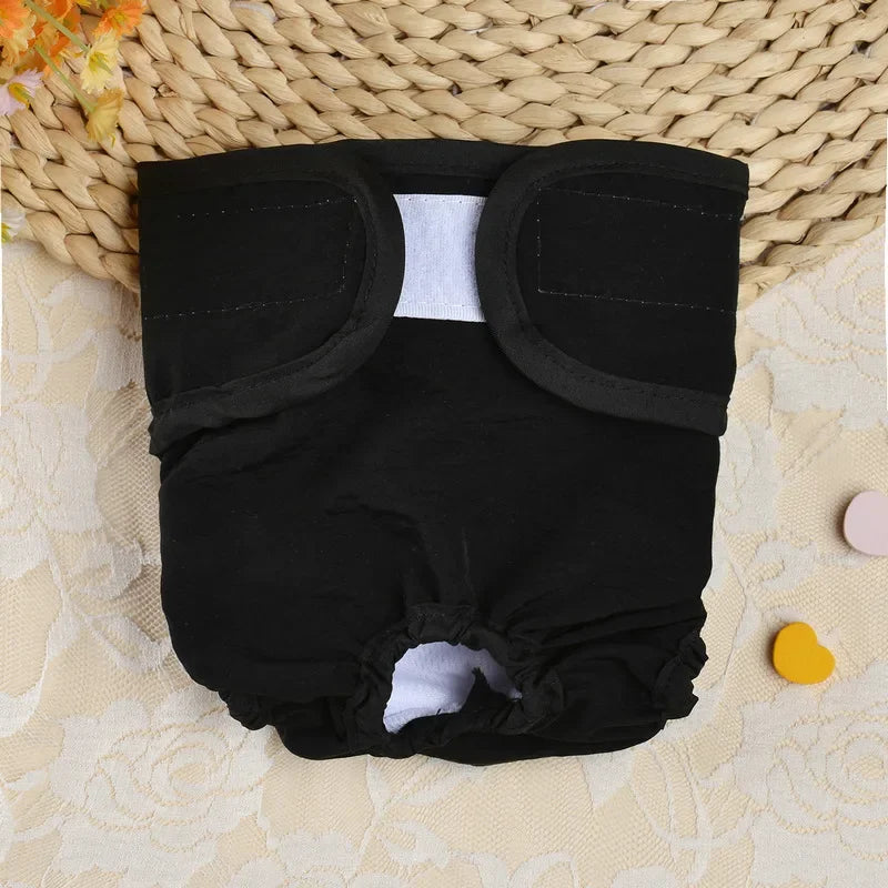 Culotte physiologique lavable pour chien et chat - Protection hygiénique - Pet & Cie - Scratches - Noir