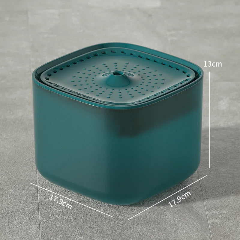 Fontaine à eau automatique 3L pour chat - Filtration continue - Vert