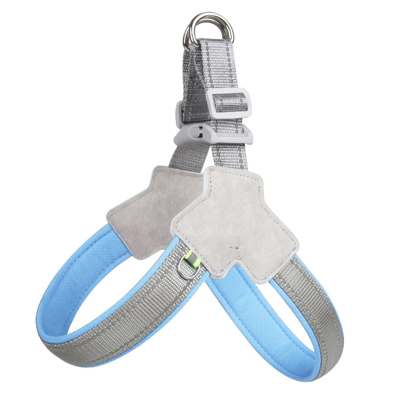 Harnais Réfléchissant Ajustable No-Pull pour chien et chat avec bandes réfléchissantes