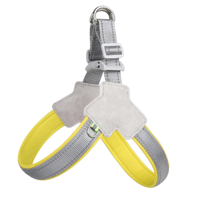 Harnais Réfléchissant Ajustable No-Pull pour chien et chat avec bandes réfléchissantes