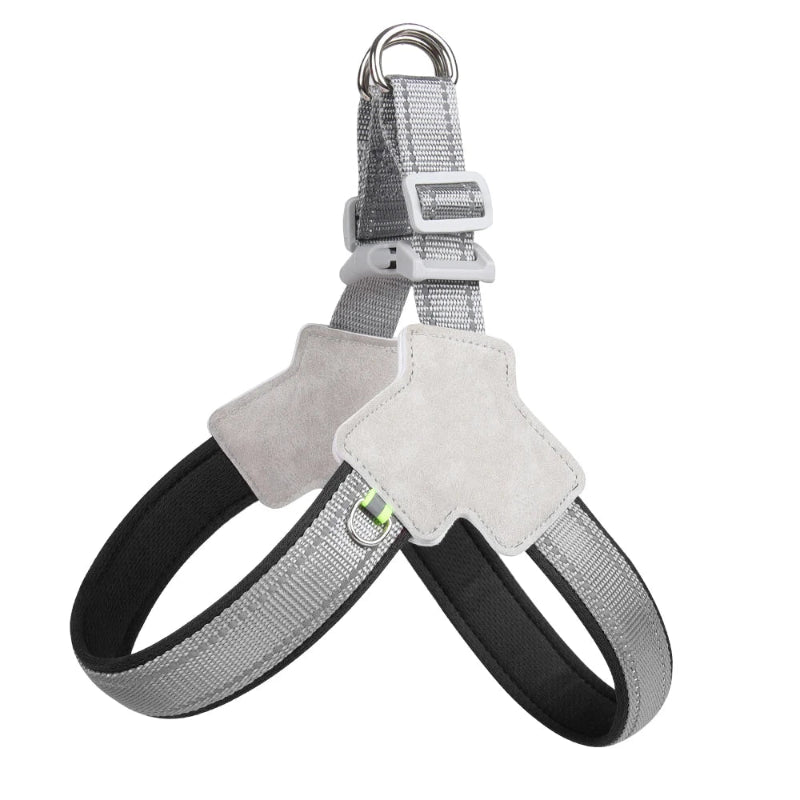 Harnais Réfléchissant Ajustable No-Pull pour chien et chat avec bandes réfléchissantes
