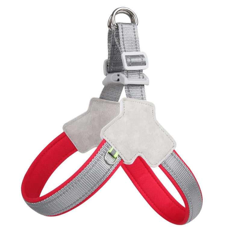 Harnais Réfléchissant Ajustable No-Pull pour chien et chat avec bandes réfléchissantes