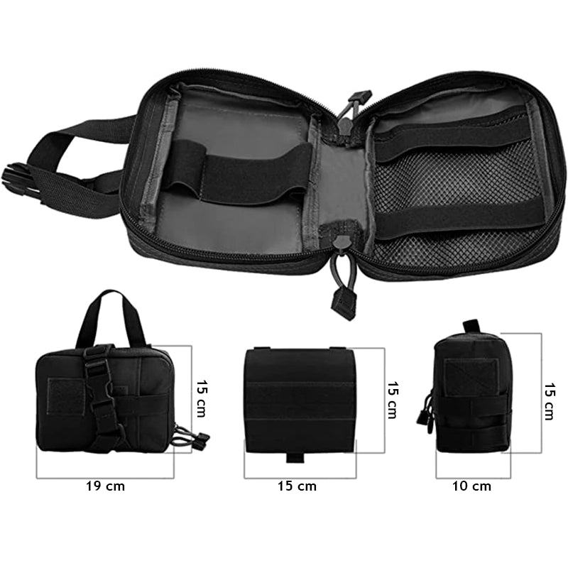 Harnais militaire tactique ajustable pour chien avec MOLLE et boucles renforcées sacoche