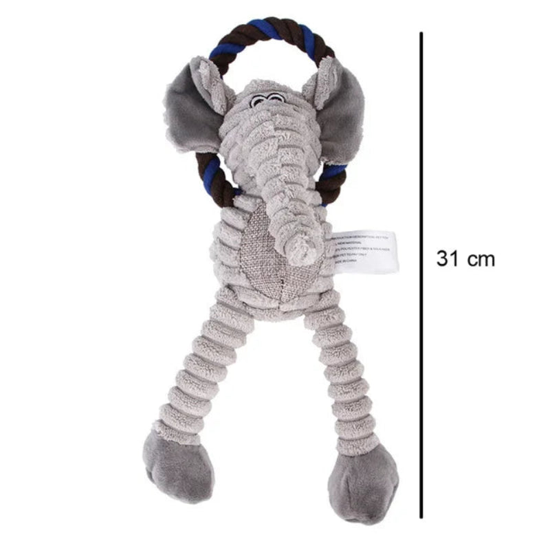 Jouet en peluche lion pour chien - Résistant et interactif - Pet & Cie - Eléphant