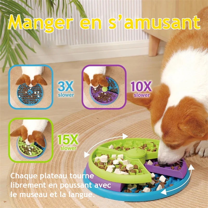 Jeu interactif d’alimentation pour chien - Réduit l’anxiété & stimule l’intelligence