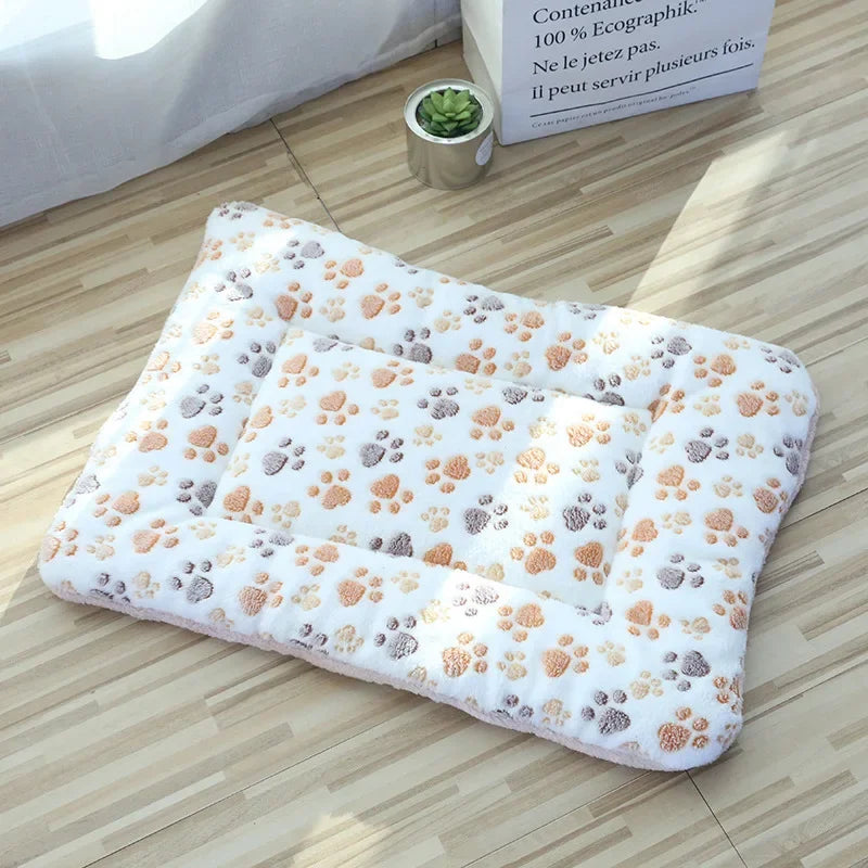 Tapis moelleux pour chat et chien - Coussin de couchage doux et chaud - Pattes Banc