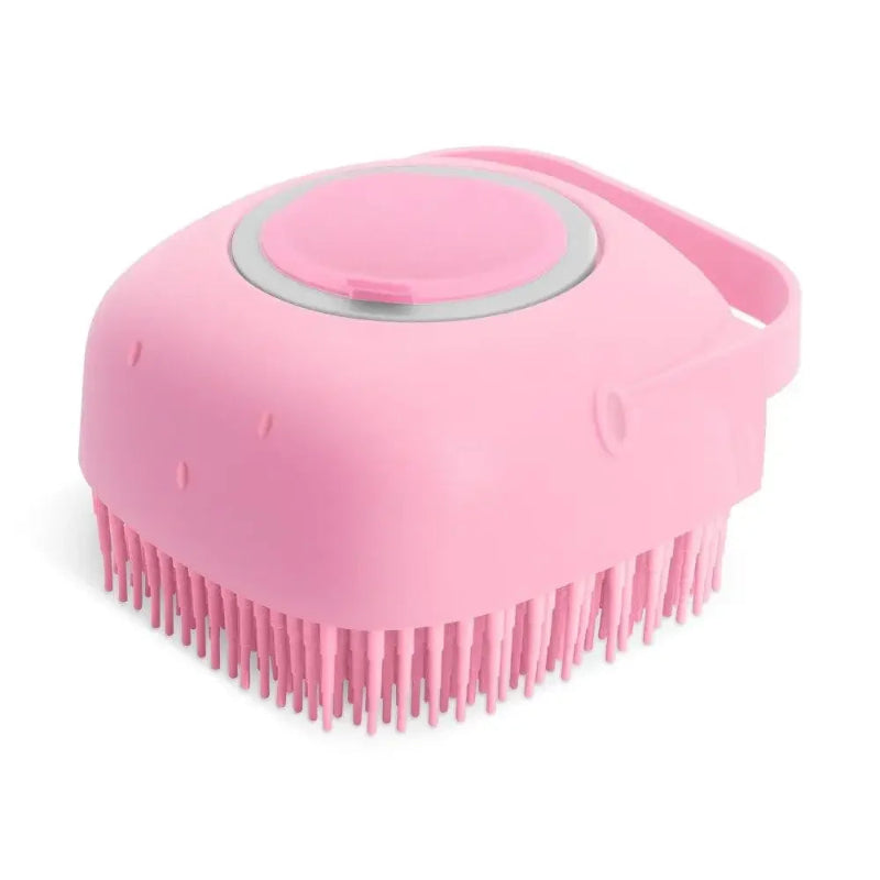Brosse de bain en silicone 2 en 1 pour chien et chat – Pet & Cie - Rose