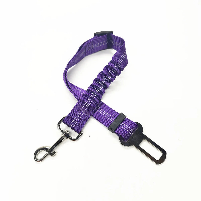 Ceinture de sécurité élastique pour chien - Réglable et anti-chocs - Pet & Cie - Mauve