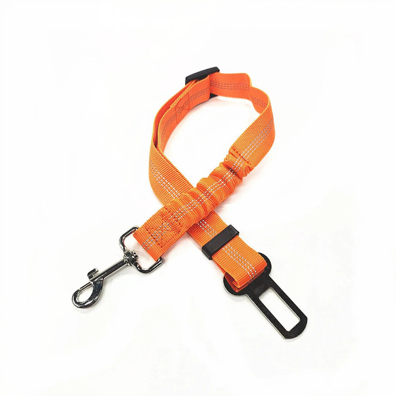 Ceinture de sécurité élastique pour chien - Réglable et anti-chocs - Pet & Cie - Orange