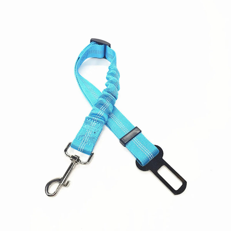 Ceinture de sécurité élastique pour chien - Réglable et anti-chocs - Pet & Cie - Turquoise