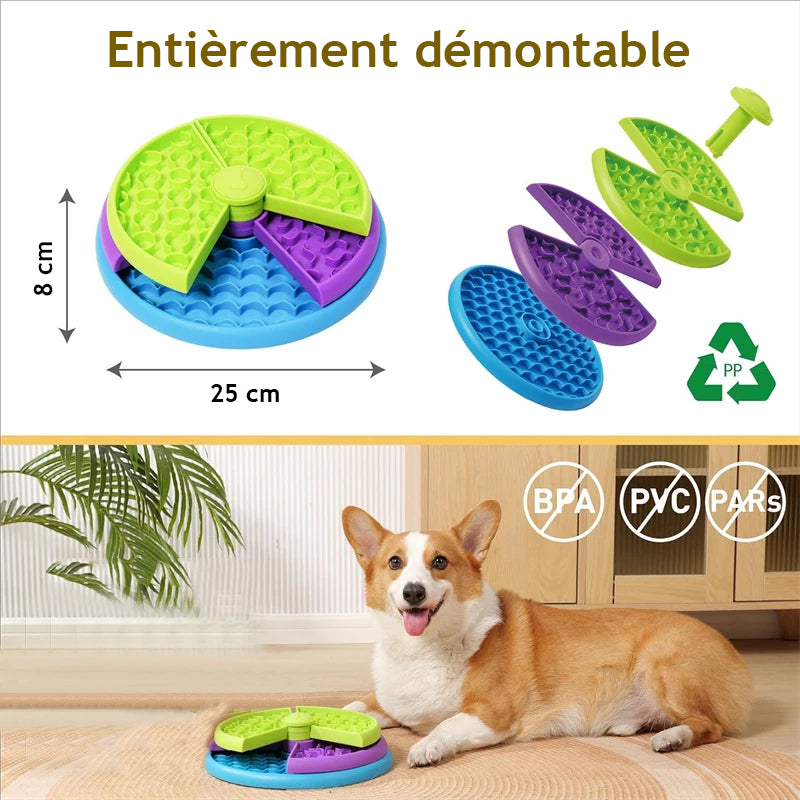 Jeu interactif d’alimentation pour chien - Réduit l’anxiété & stimule l’intelligence